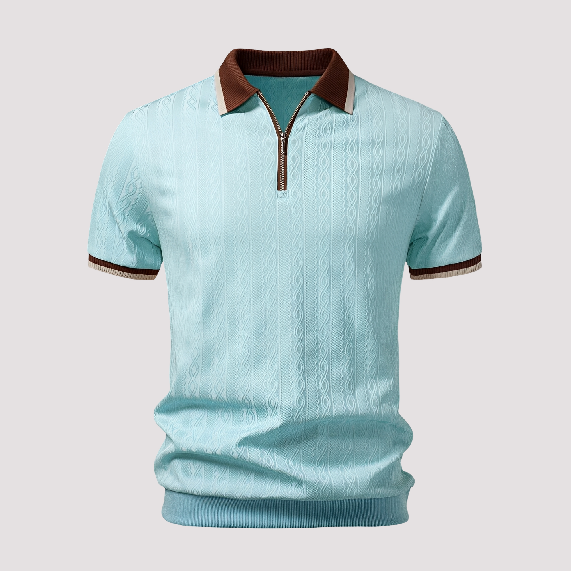 Bryn - Elegantes Zip-Up-Poloshirt