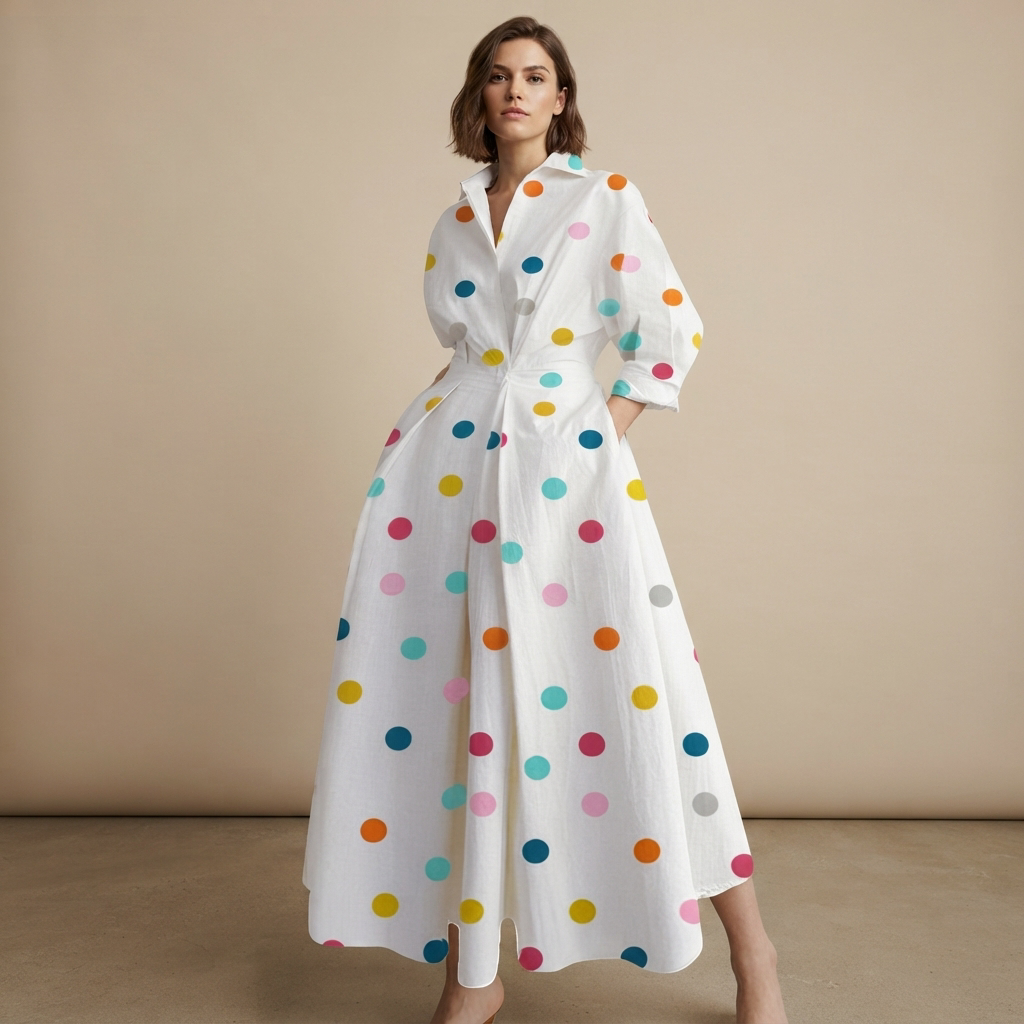 Laverne - Elegantes Midikleid mit entspanntem Schnitt
