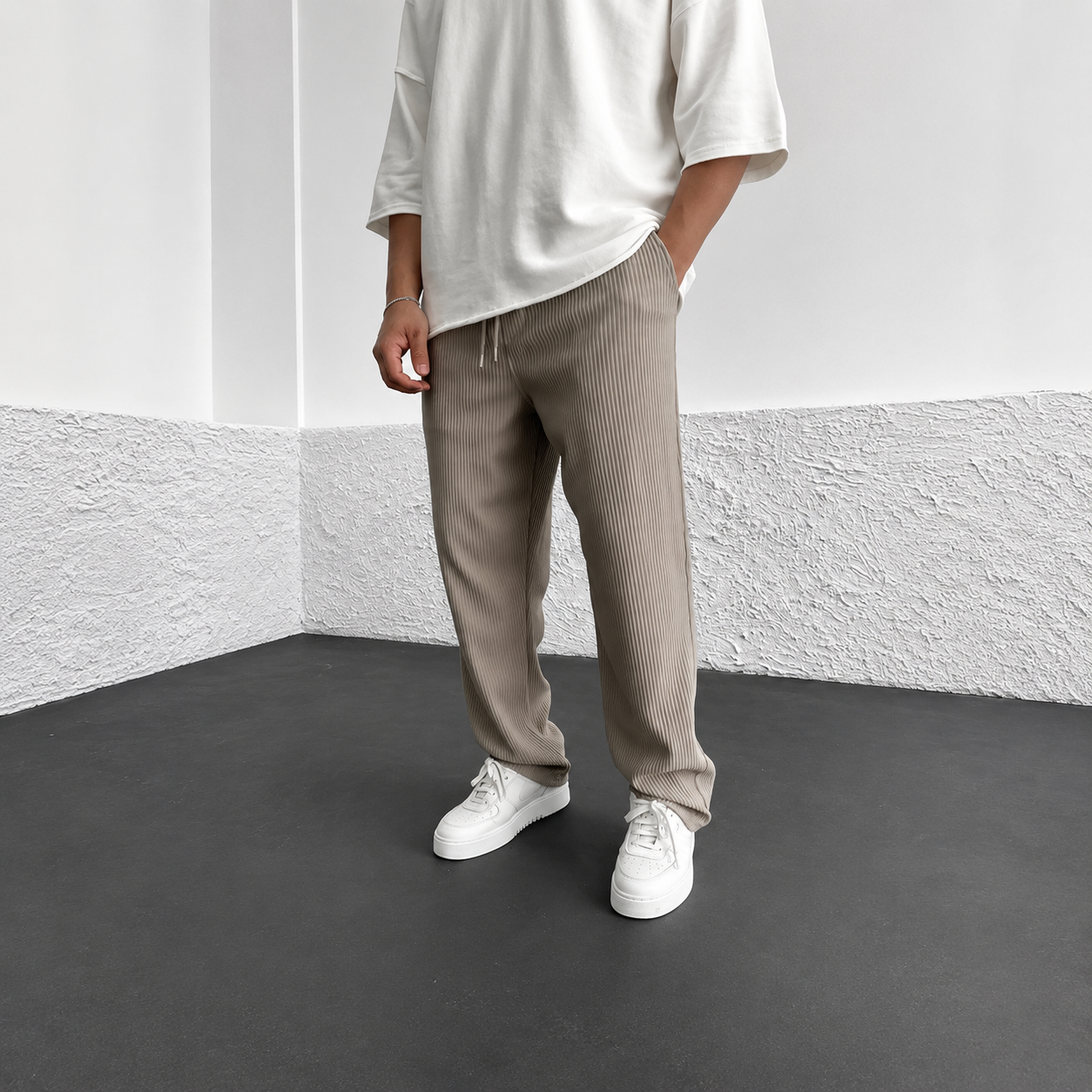 Zeke - Weit geschnittene Hose mit Kordelzug