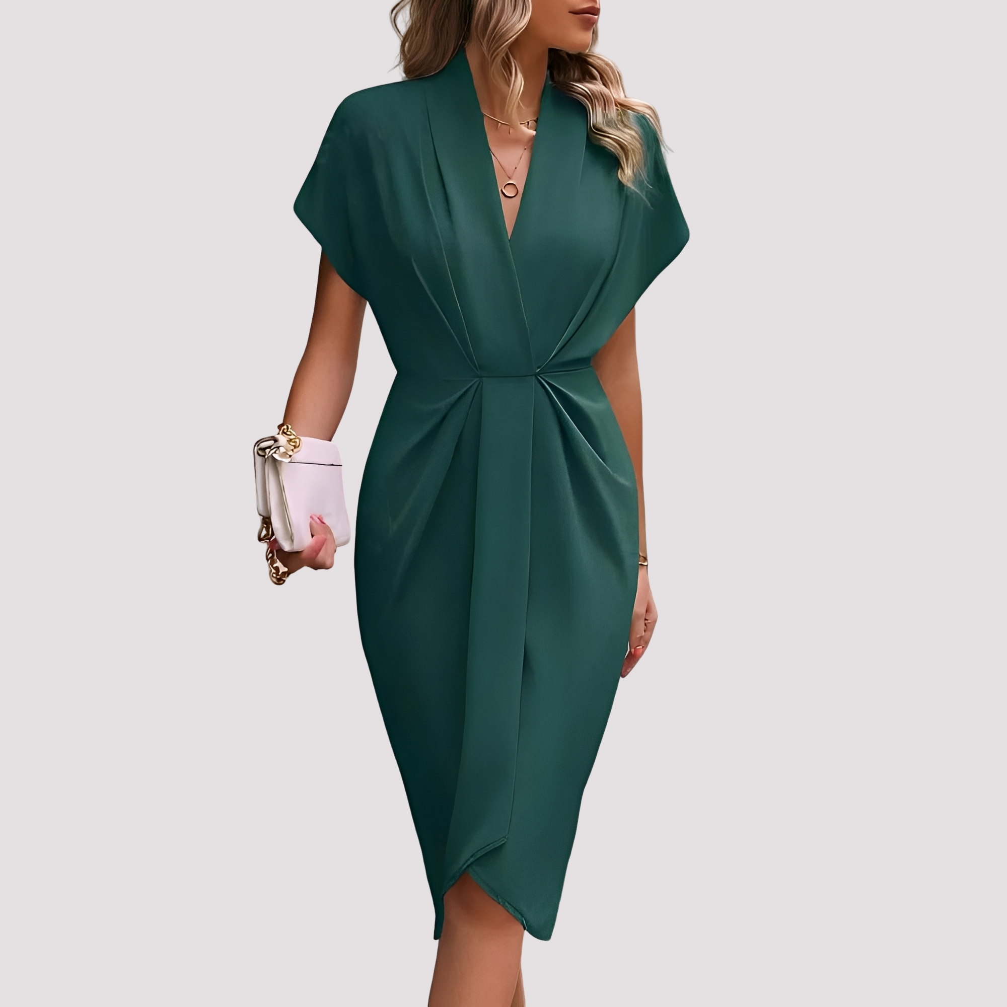 Gwen - Stilvolles Midikleid mit Schlitz