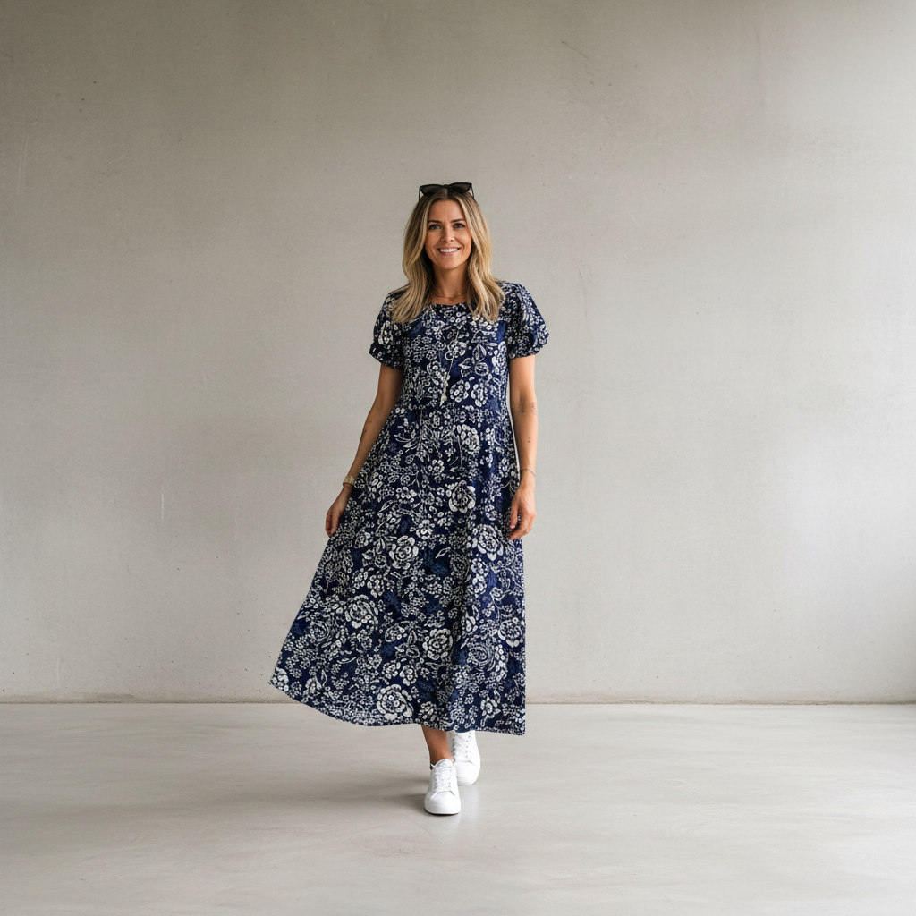 Paige - Locker geschnittenes Midikleid