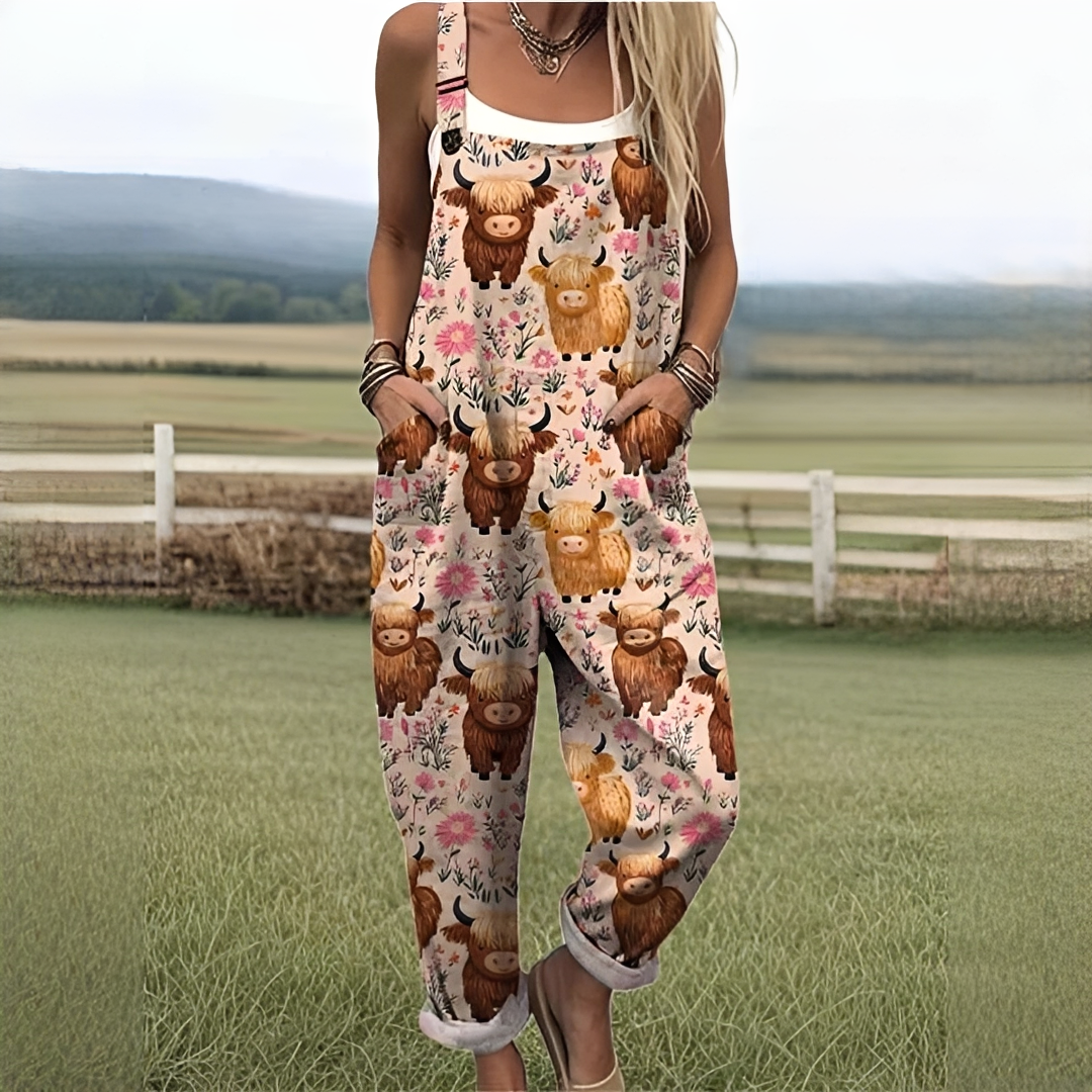 Zerva - Stilvoller Muster-Jumpsuit