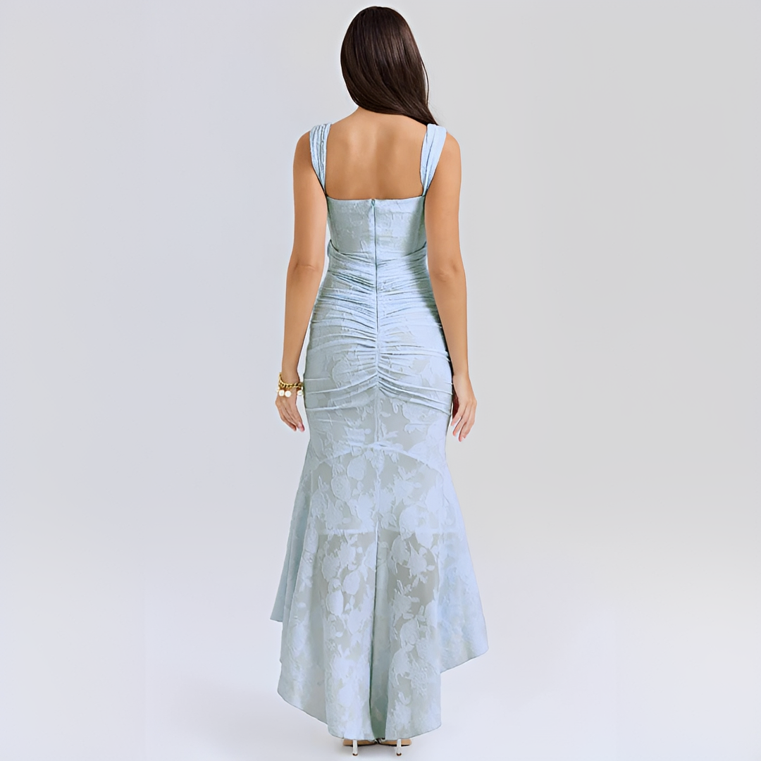 Cynthia - Elegantes Midikleid zum Wickeln mit Gürtel