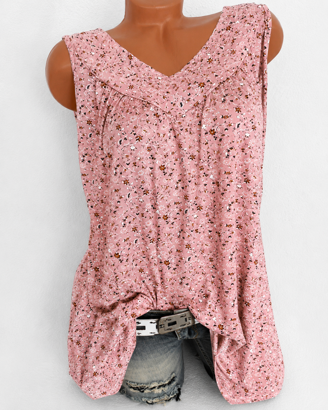 Naleisa - Elegante ärmellose Tops