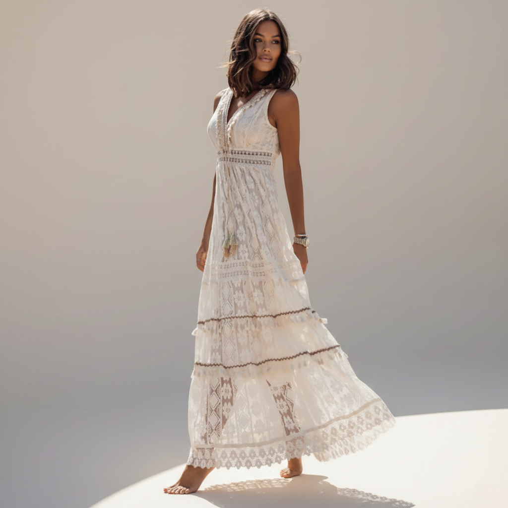 Barbarra - Stilvolles Kleid mit hoher Taille