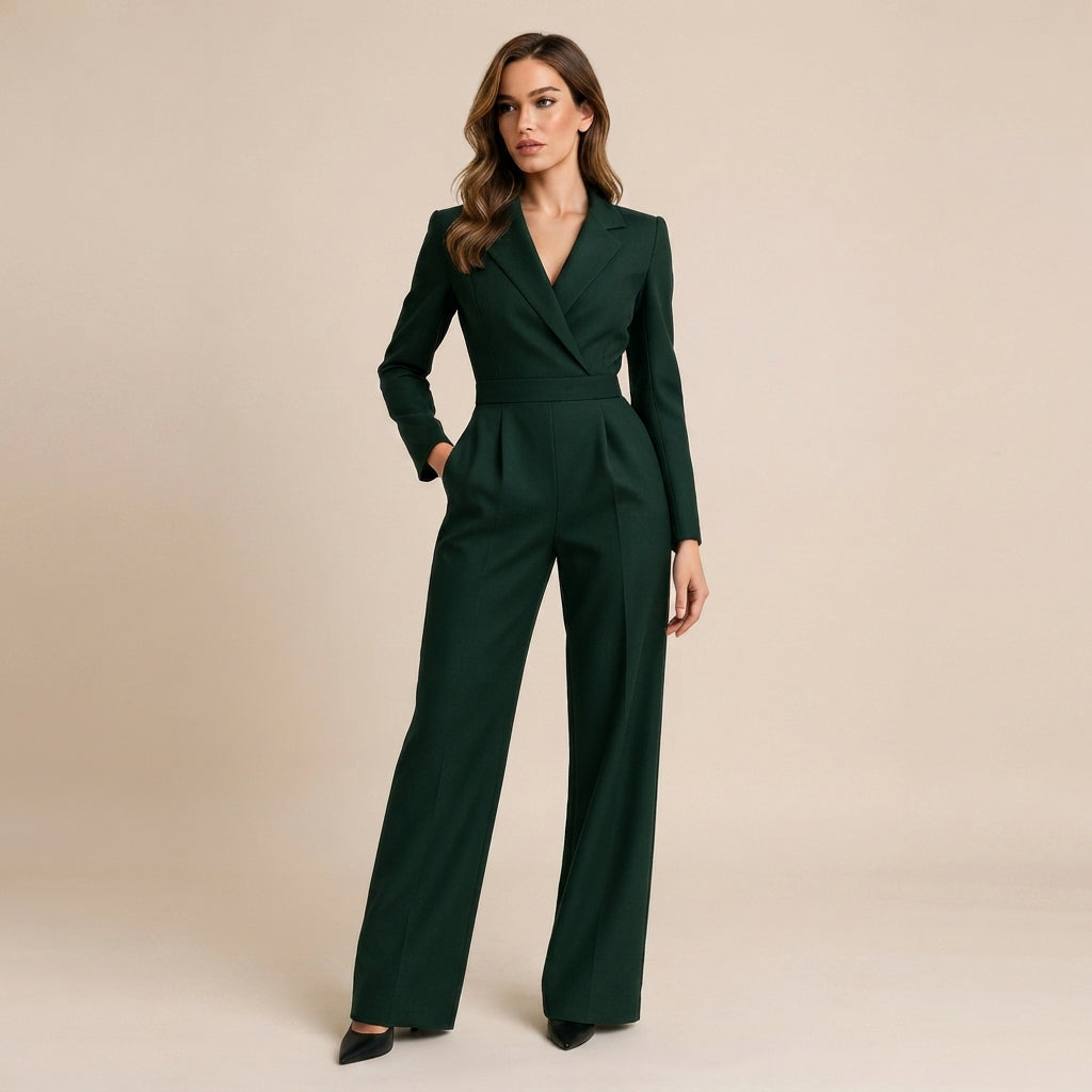 Elnaz - Schicker Jumpsuit mit V-Ausschnitt und lässigem Schnitt