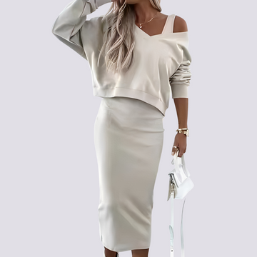 Elsie - Schickes Zweiteiliges Kleid-Set