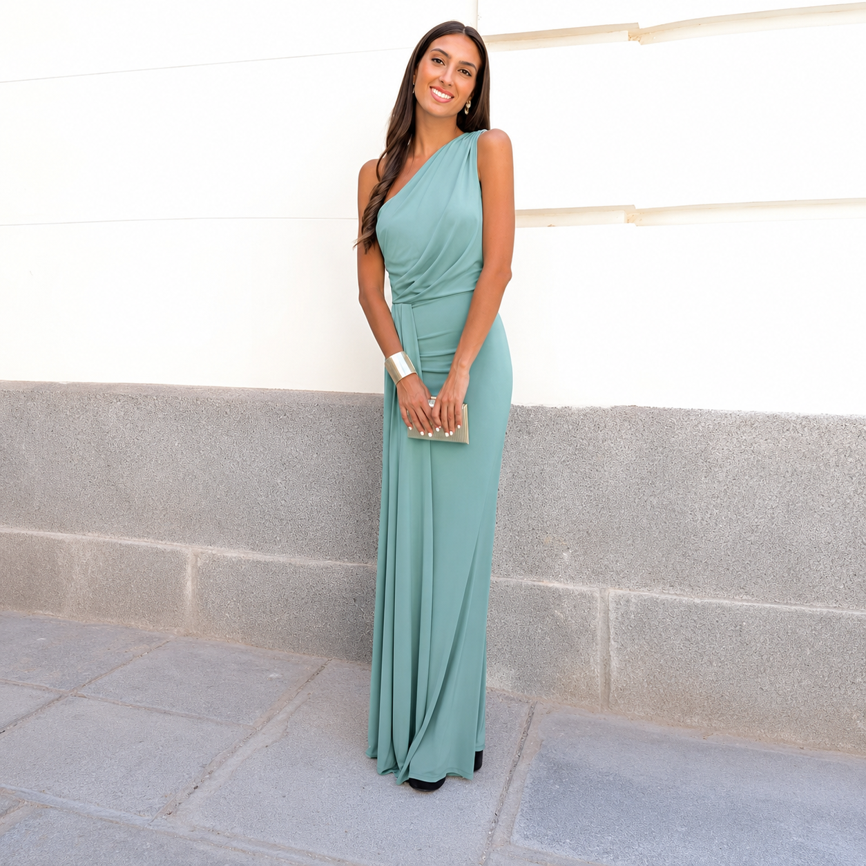 Mallory - Schickes Kleid mit einseitigem Schulterdesign