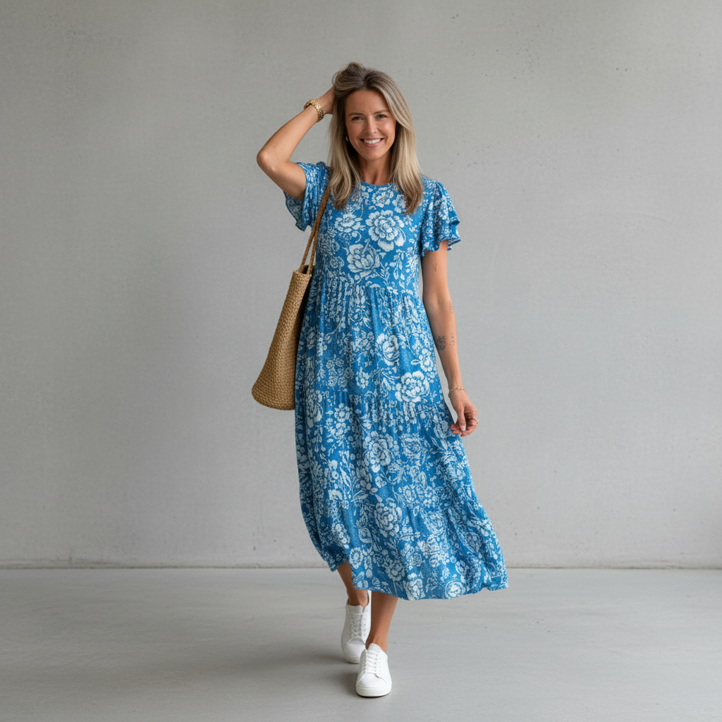 Paige - Locker geschnittenes Midikleid