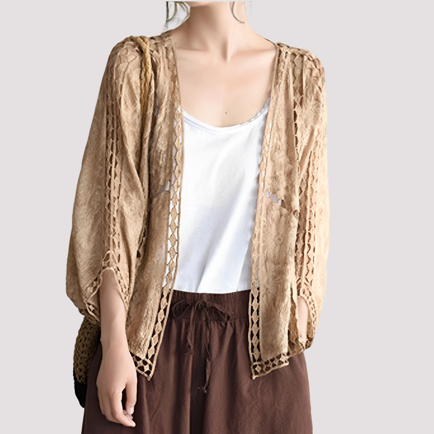 Connie - Modischer Damen Cardigan mit Cut-Out Design