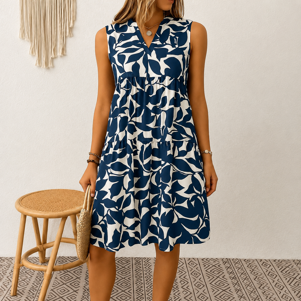 Haidie - Elegantes ärmelloses Mini-Kleid