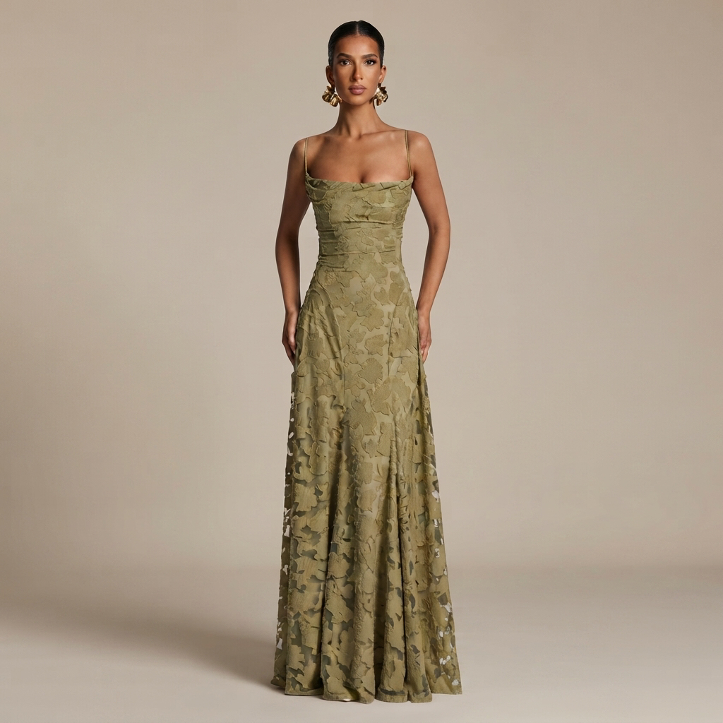 Helena - Stilvolles Maxikleid mit freiem Rücken