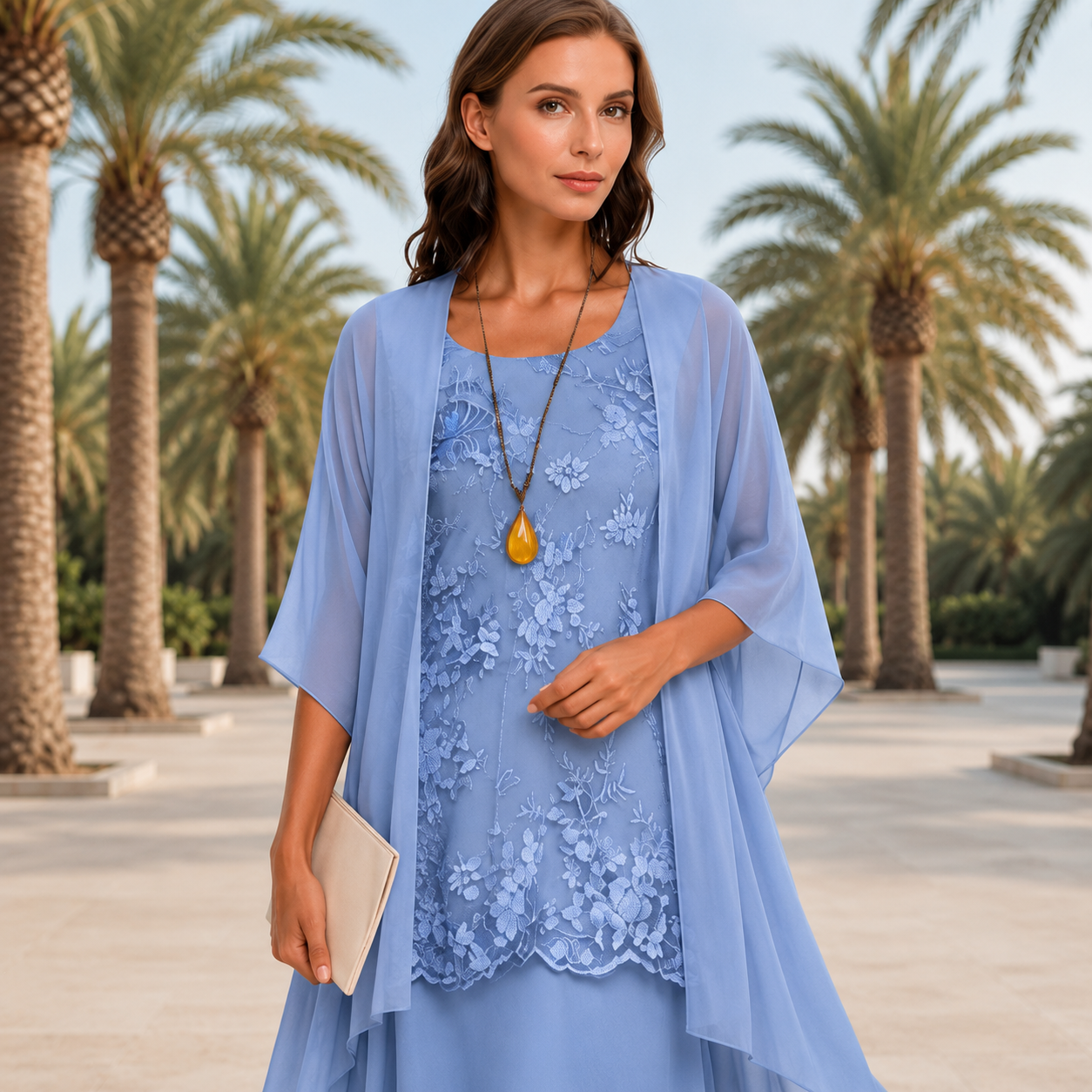 Krystal - Schickes Midikleid im Zweitteil-Look