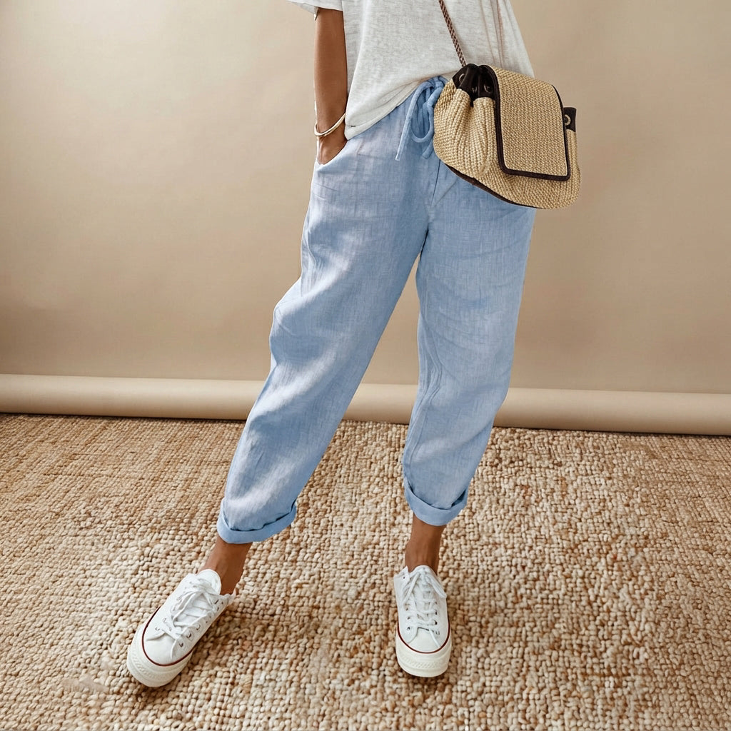 Elwyn - Atmungsaktive und flexible Hose mit niedriger Taille