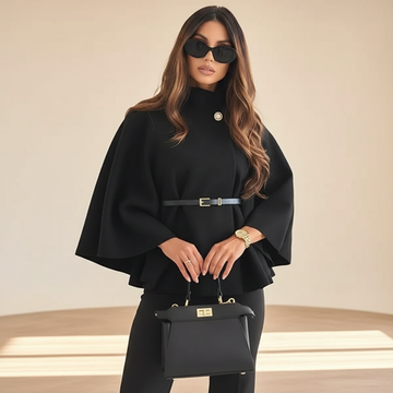 Lindsey - Elegante Jacke mit Gürtel und weiten Ärmeln