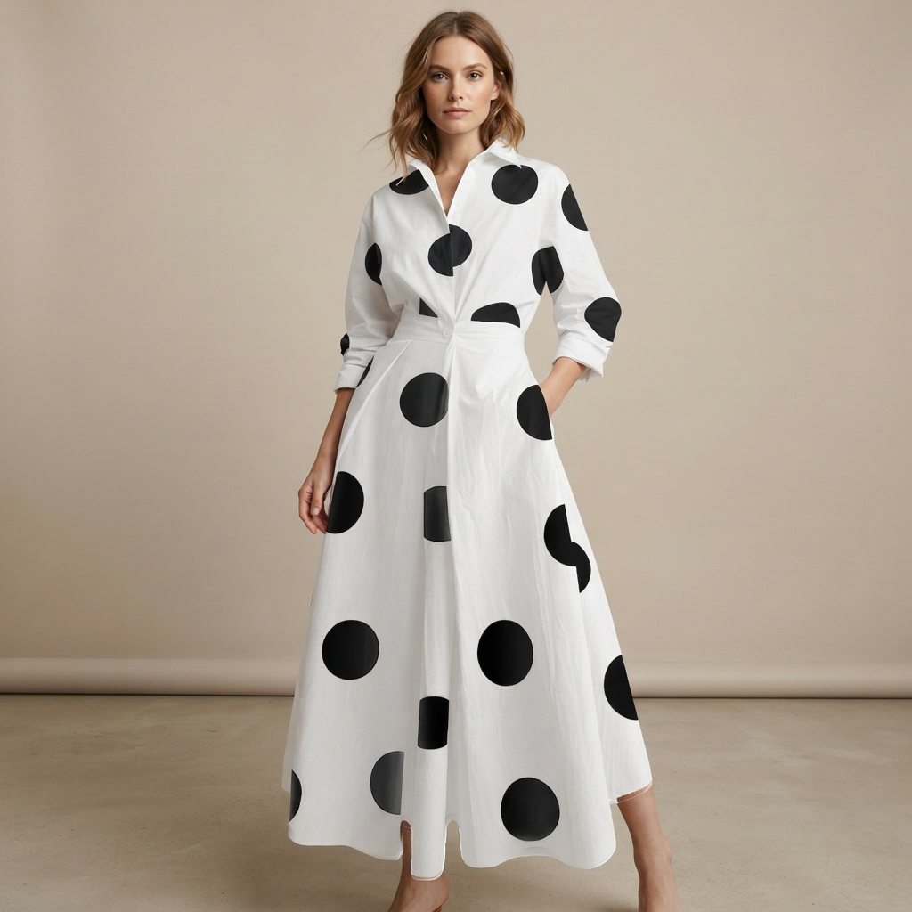 Laverne - Elegantes Midikleid mit entspanntem Schnitt