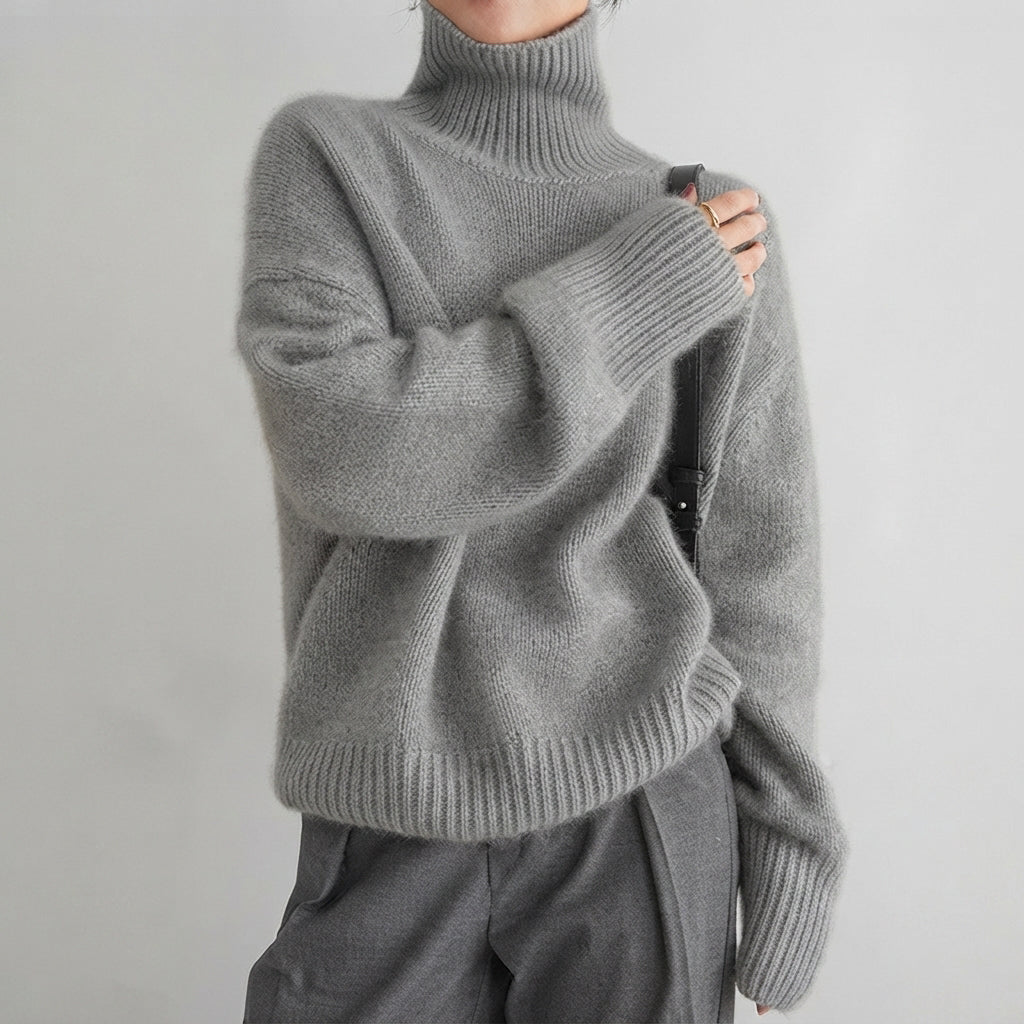 Lea - Eleganter Damen-Pullover mit Rollkragen