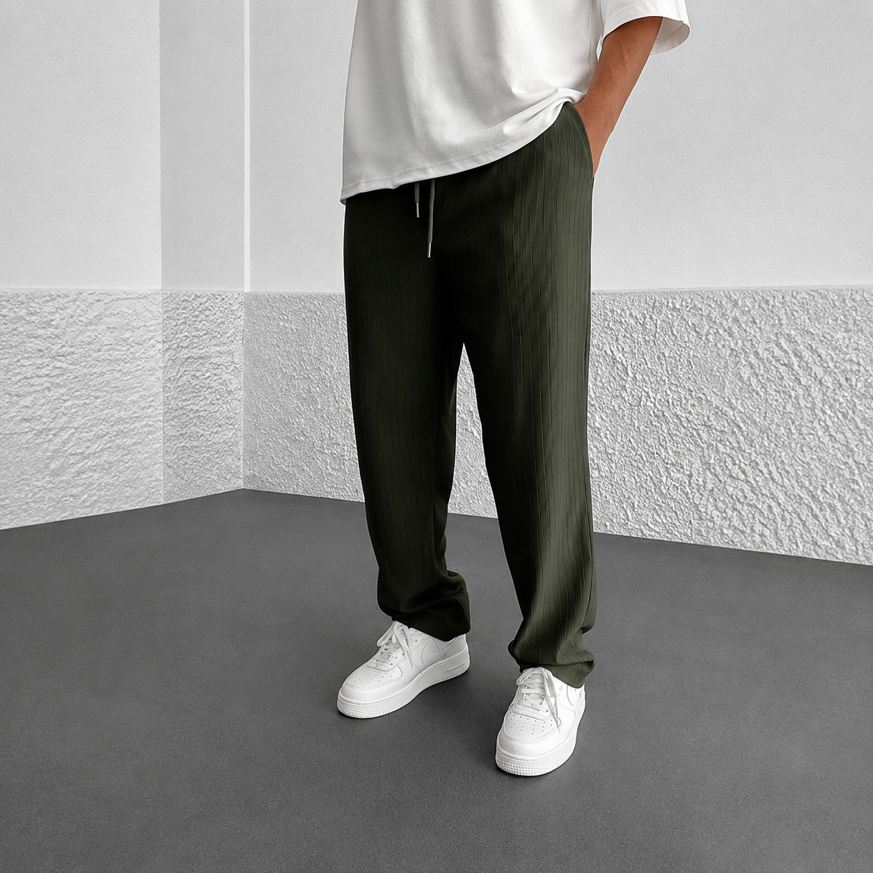 Zeke - Weit geschnittene Hose mit Kordelzug