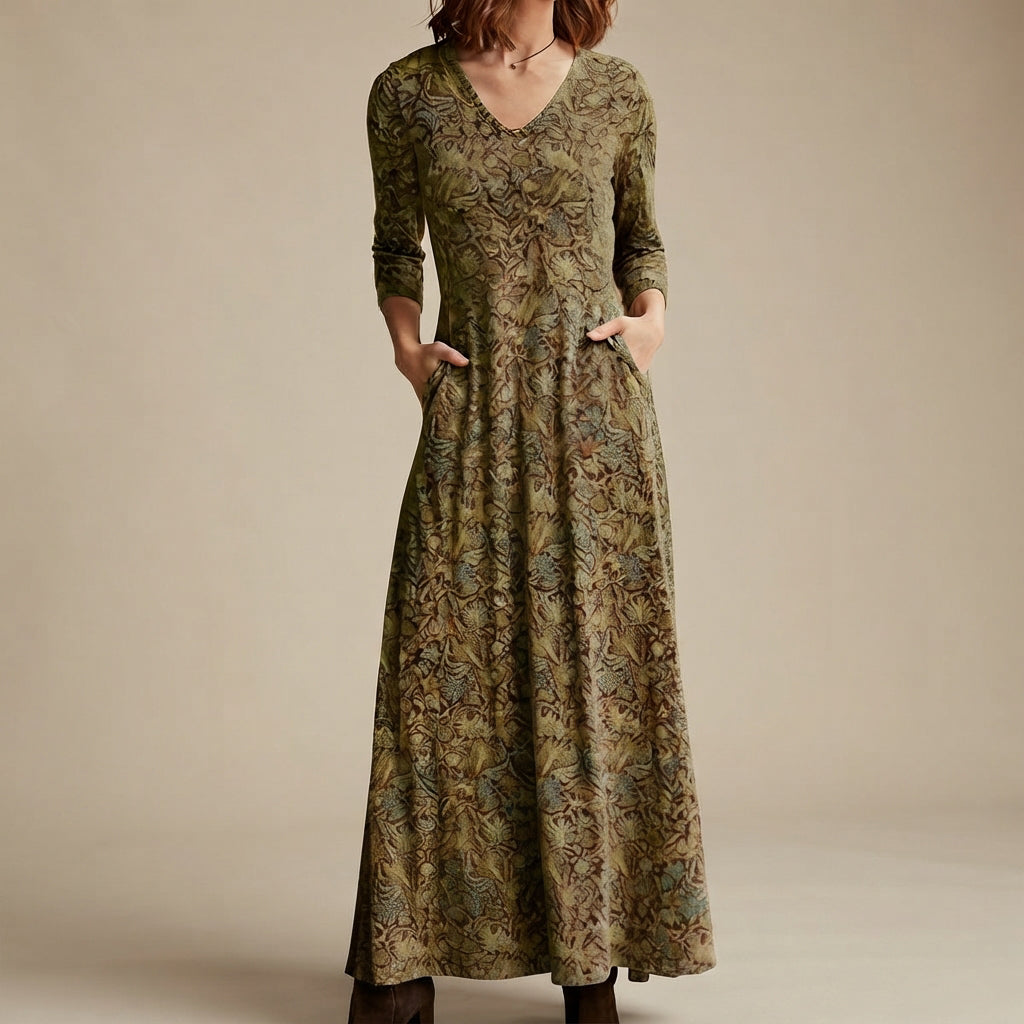 Adeline - Vintage-Kleid mit langen Ärmeln