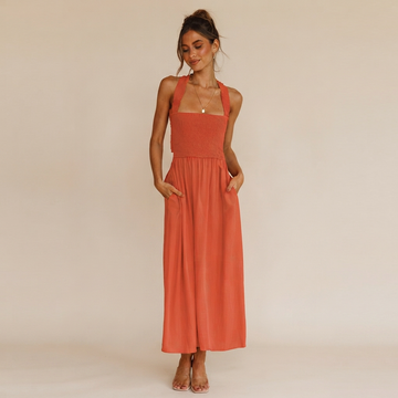 Lena - Schickes Midikleid mit eckigem Ausschnitt