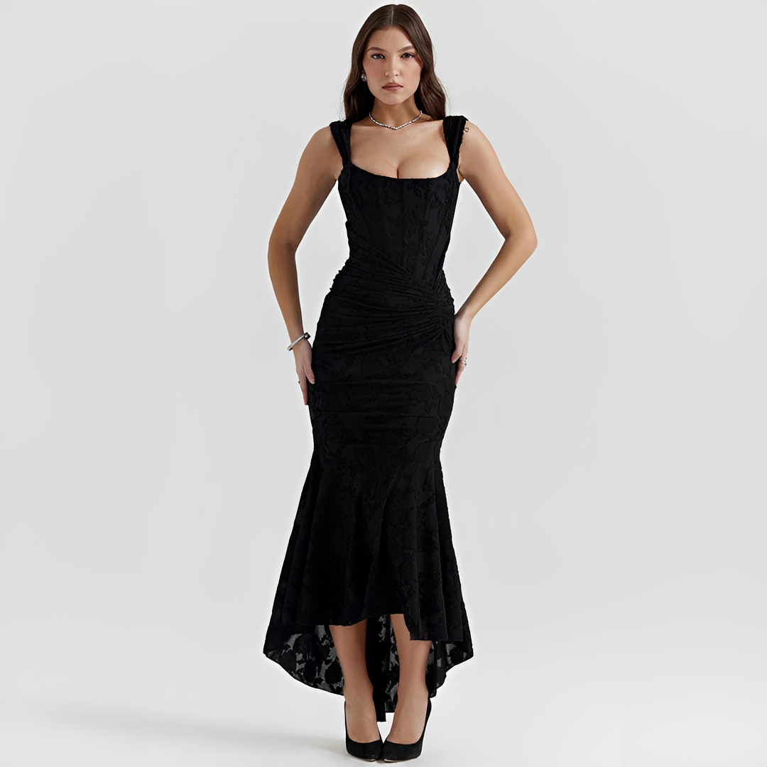 Cynthia - Elegantes Midikleid zum Wickeln mit Gürtel