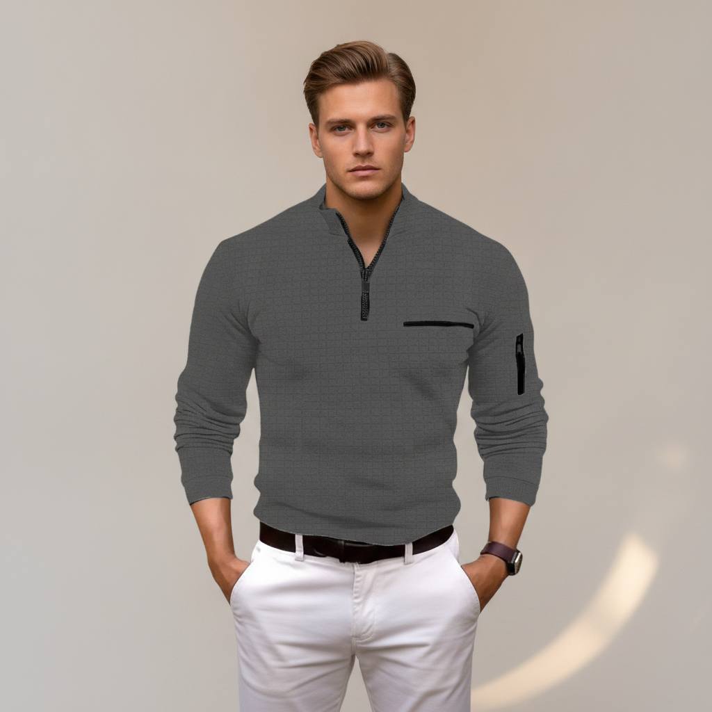Andrey - Stilvolles Half-Zip-Shirt