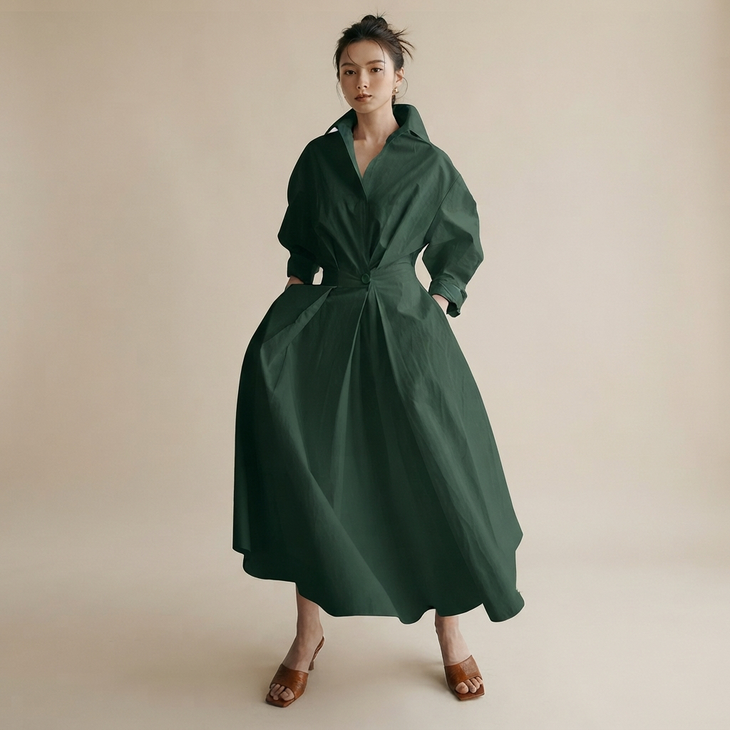 Laverne - Elegantes Midikleid mit entspanntem Schnitt