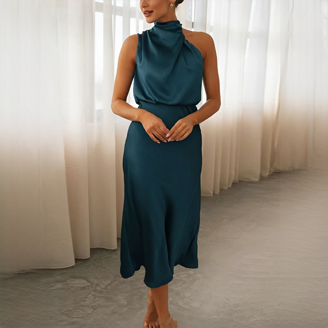 Juliana - Elegantes Neckholder-Kleid mit schulterfreiem Design