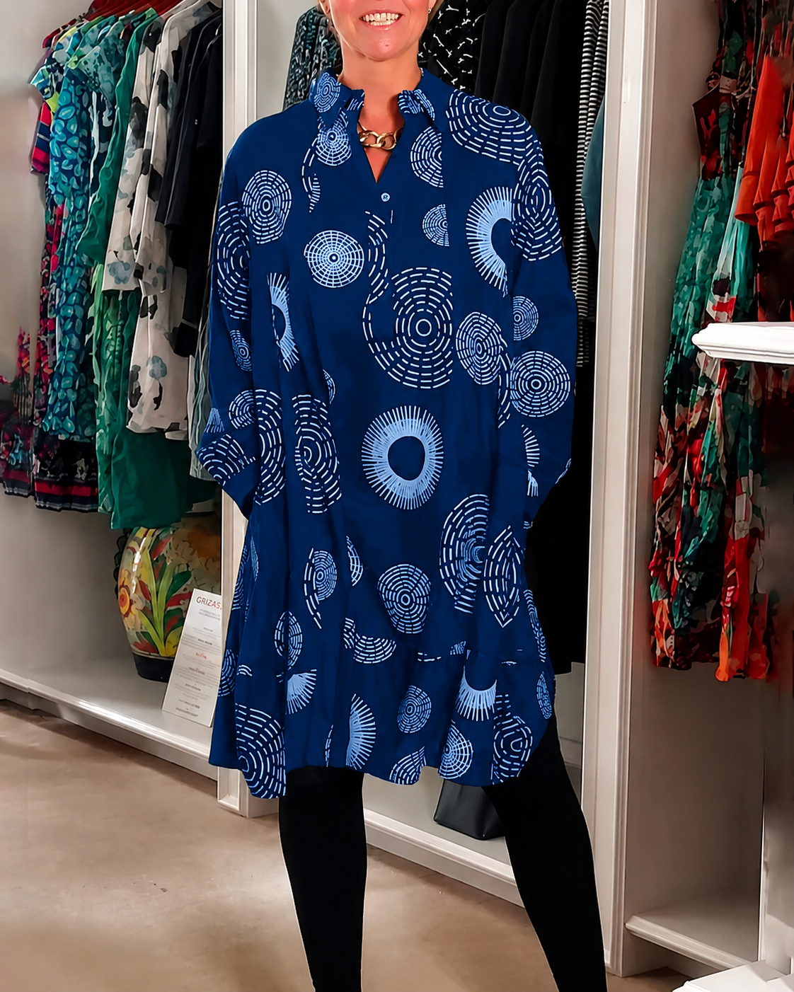 Sharonda - Elegantes Kleid mit weitem Schnitt
