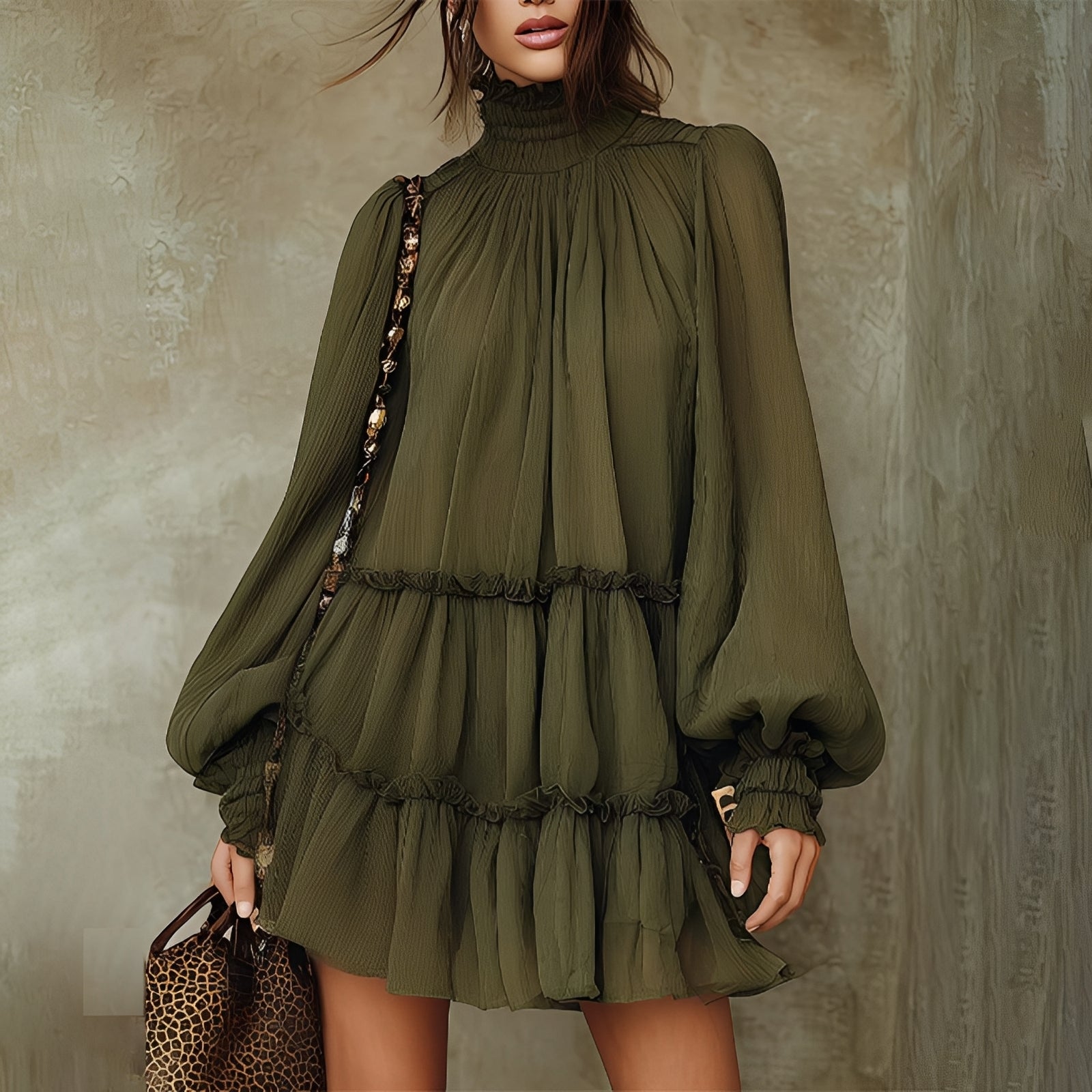 Mayeth - Schickes Ruffle-Minikleid