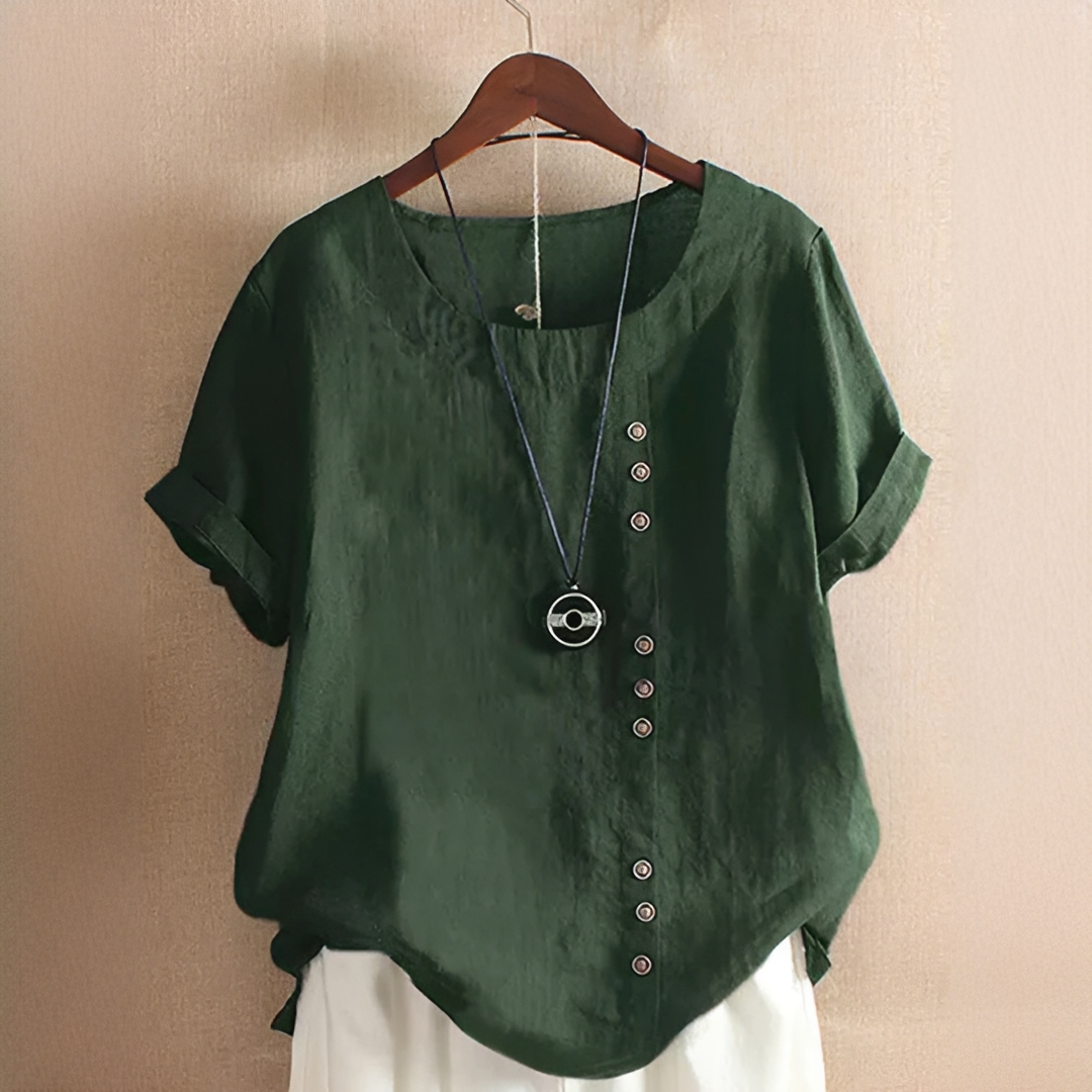 Noelle - Schicke, locker sitzende Bluse mit Knöpfen