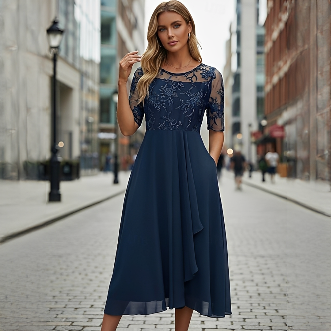 Victoria - Stilvolles Sommerkleid mit Spitze