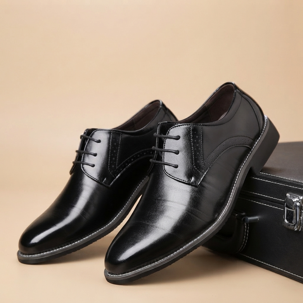 Tristan - Bequeme, formelle Schnürschuhe