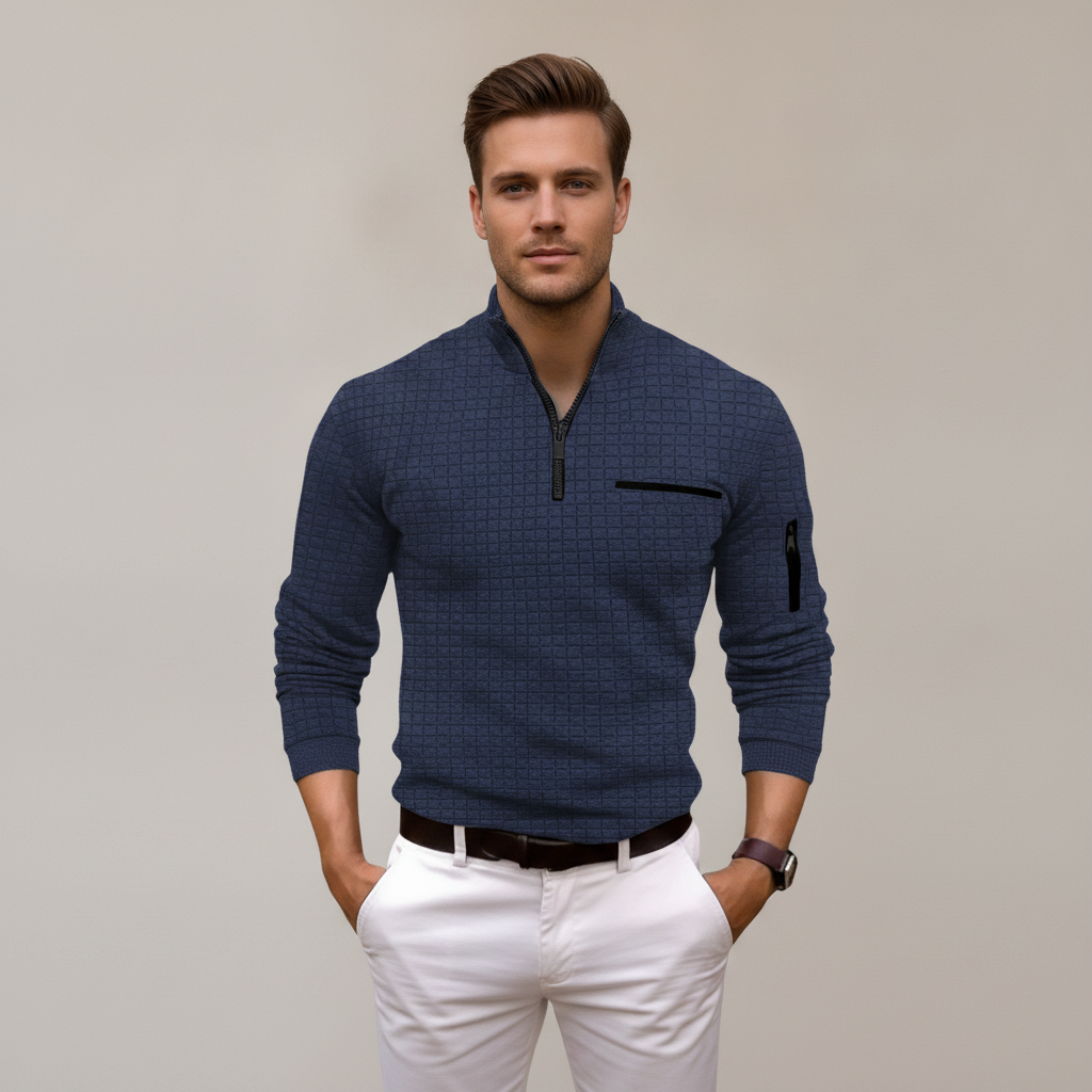 Andrey - Stilvolles Half-Zip-Shirt