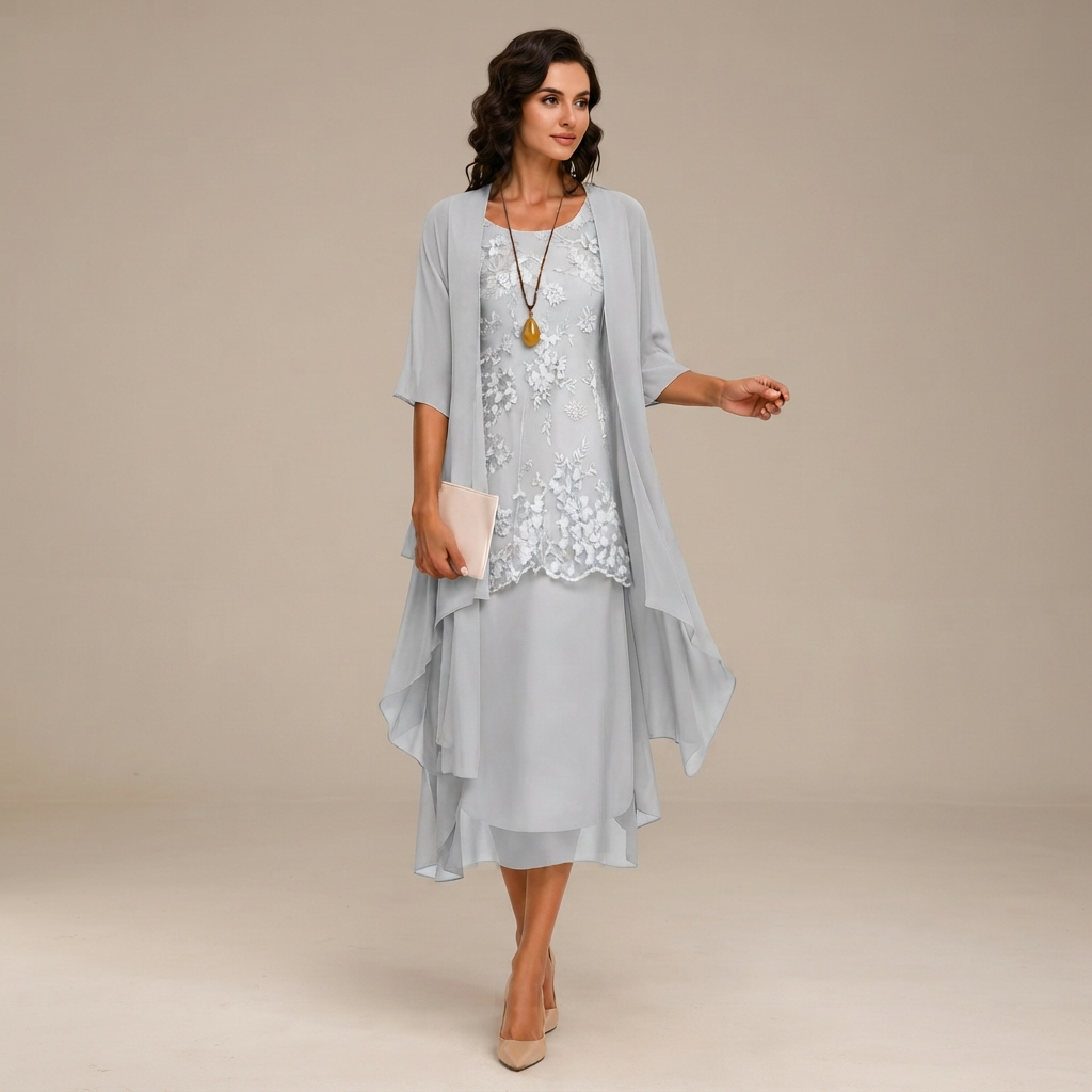 Krystal - Schickes Midikleid im Zweitteil-Look