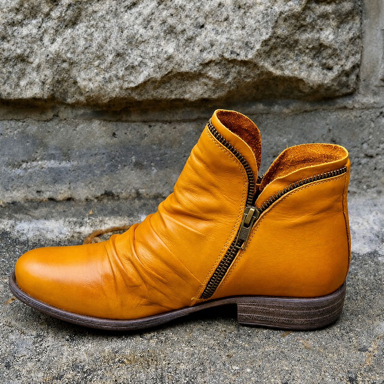 Julie - Modische Stiefeletten mit Zipper