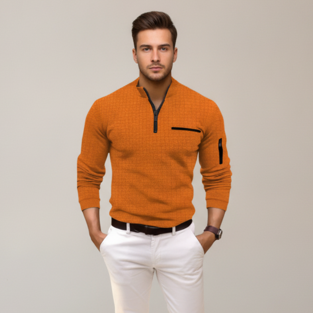 Andrey - Stilvolles Half-Zip-Shirt