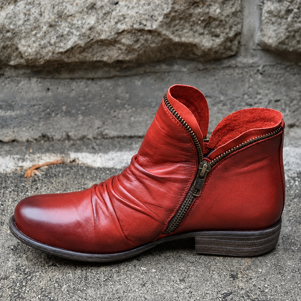 Julie - Modische Stiefeletten mit Zipper