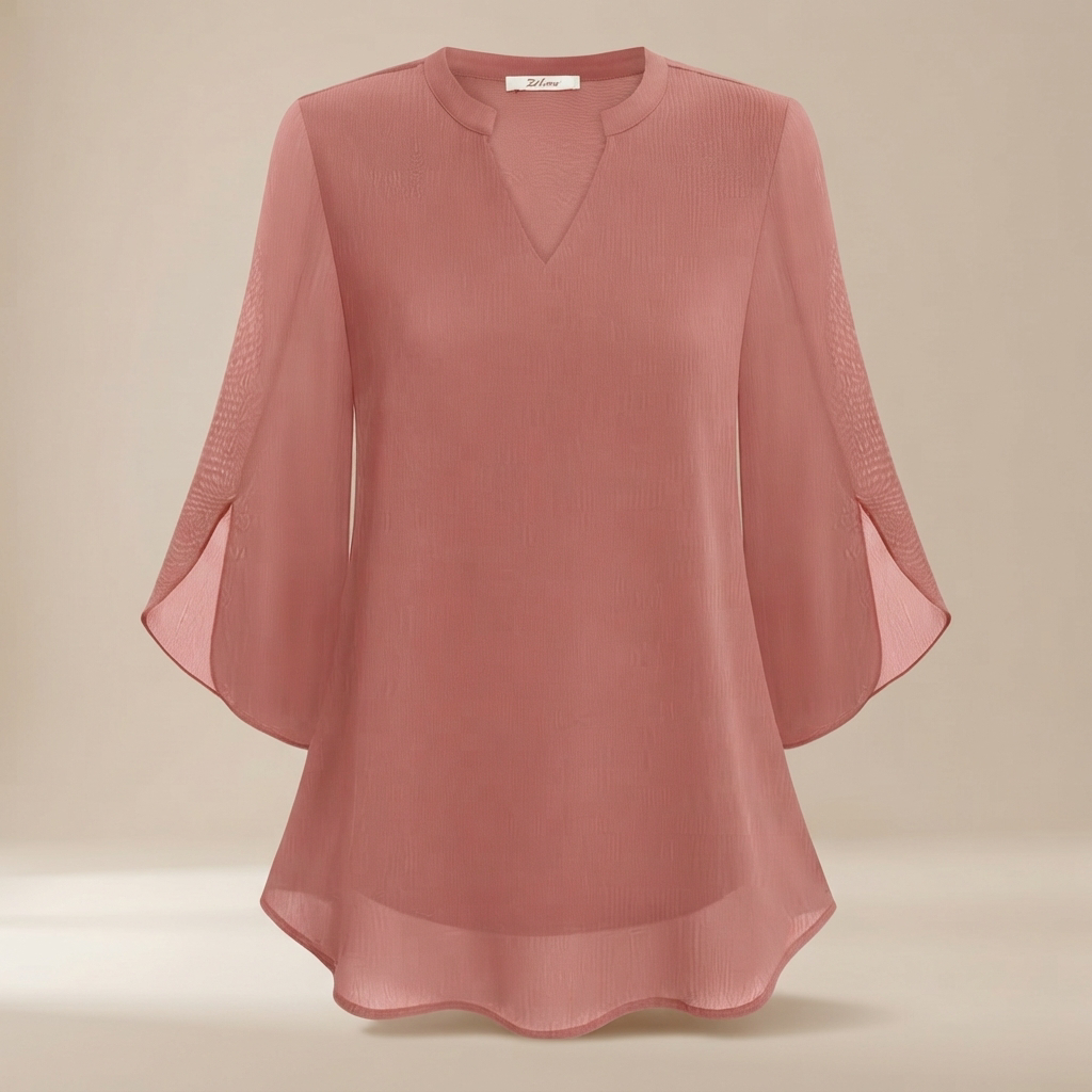 Arsine - Moderne, locker geschnittene Bluse mit V-Ausschnitt