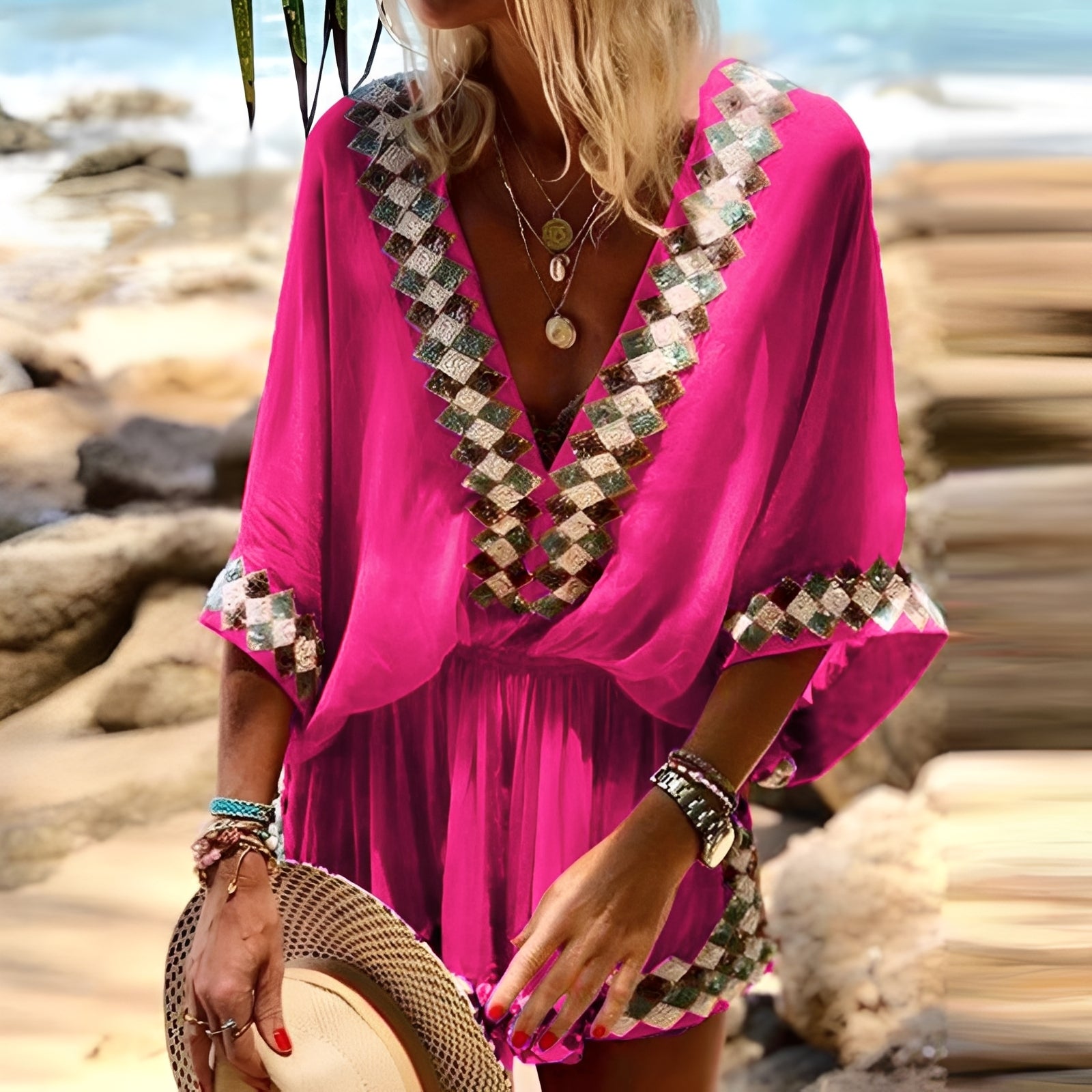 Jenn - Eleganter Bohemian-Overall