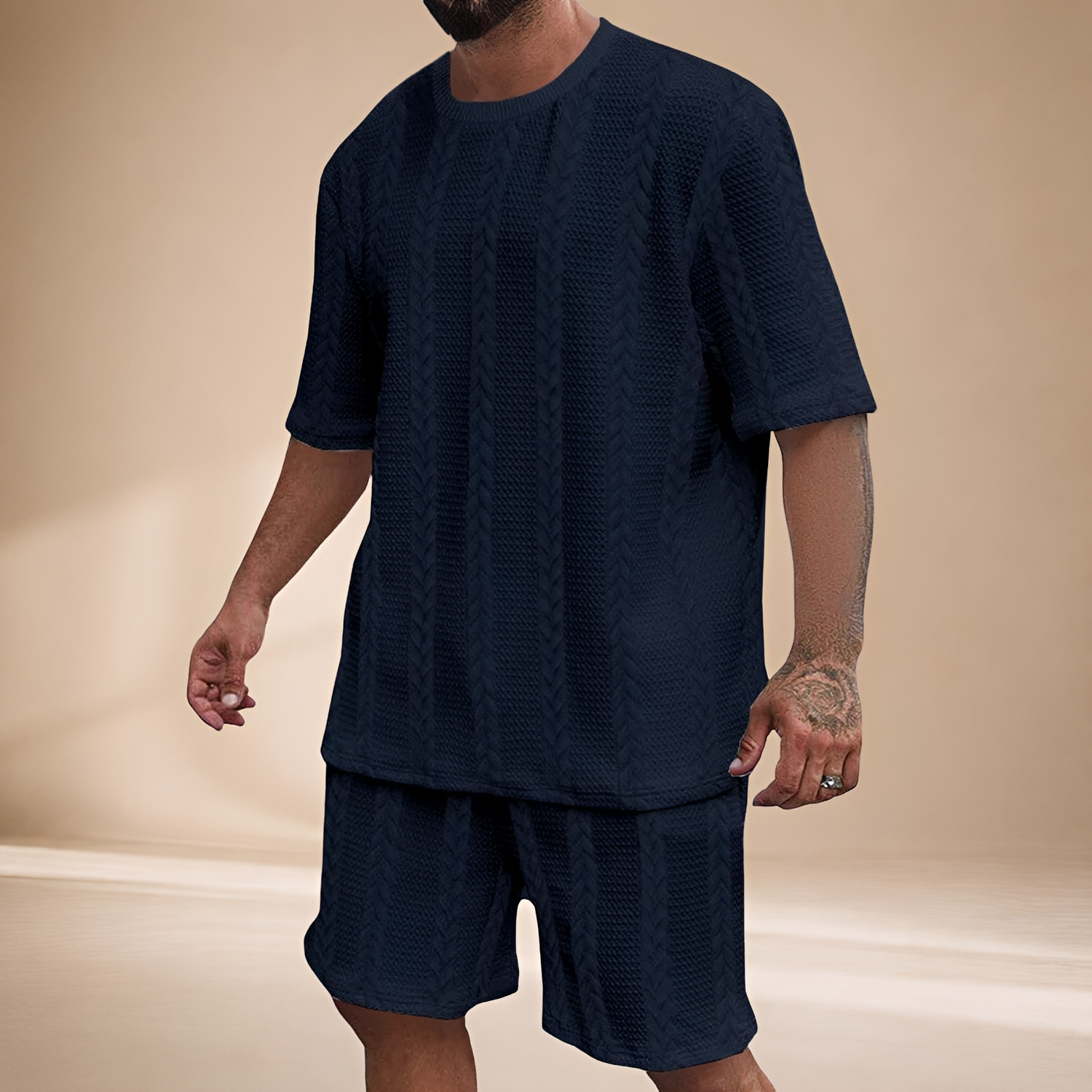 Johnston - Komfortables Set aus Shirt und Shorts