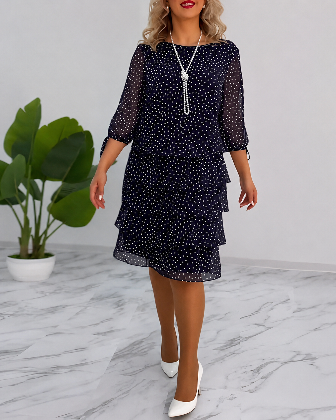 Carey - Elegantes Kleid mit Polka-Dots