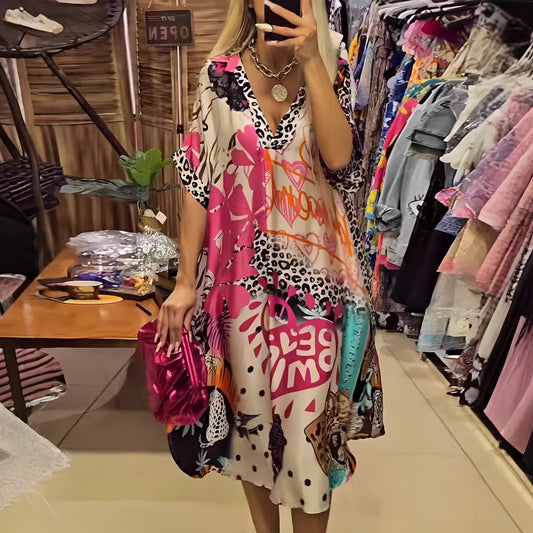 Moriah - Sommerkleid für Damen mit lockerem Schnitt und Druck