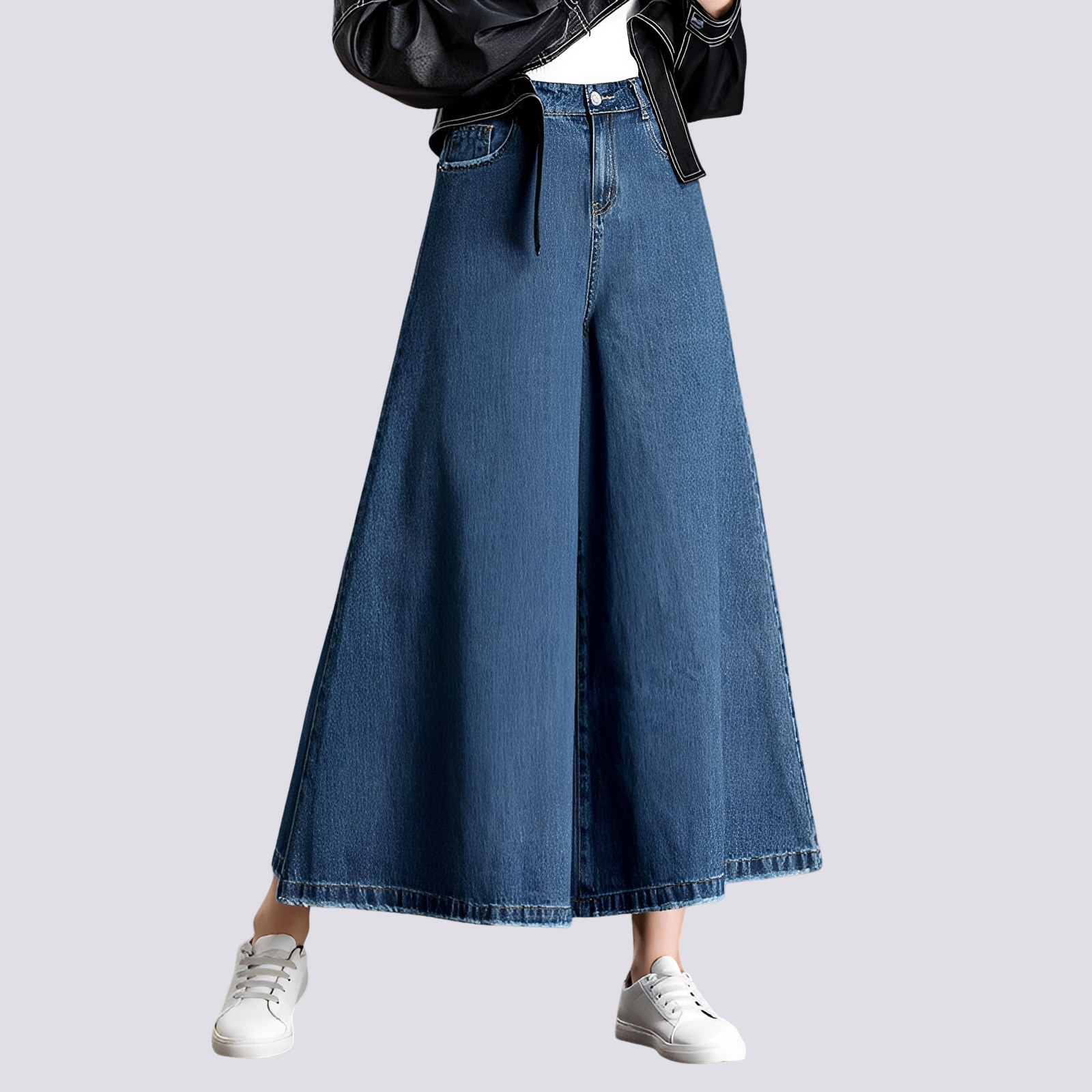 Cassie - Modische Damen-Jeans mit weitem Bein