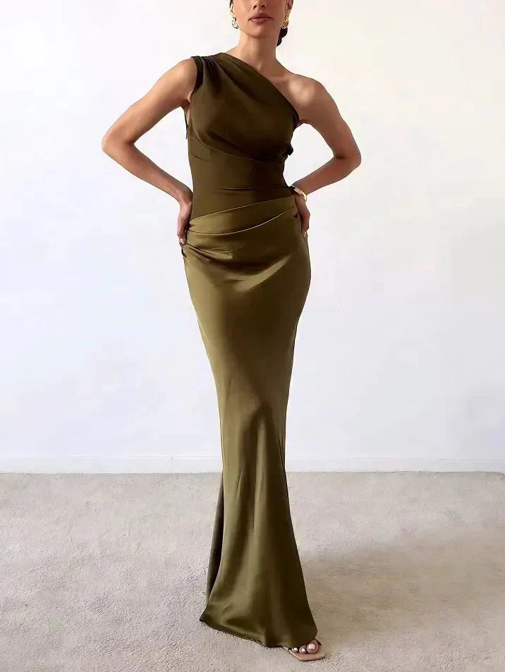 Anita - Elegantes Maxikleid mit einem Träger