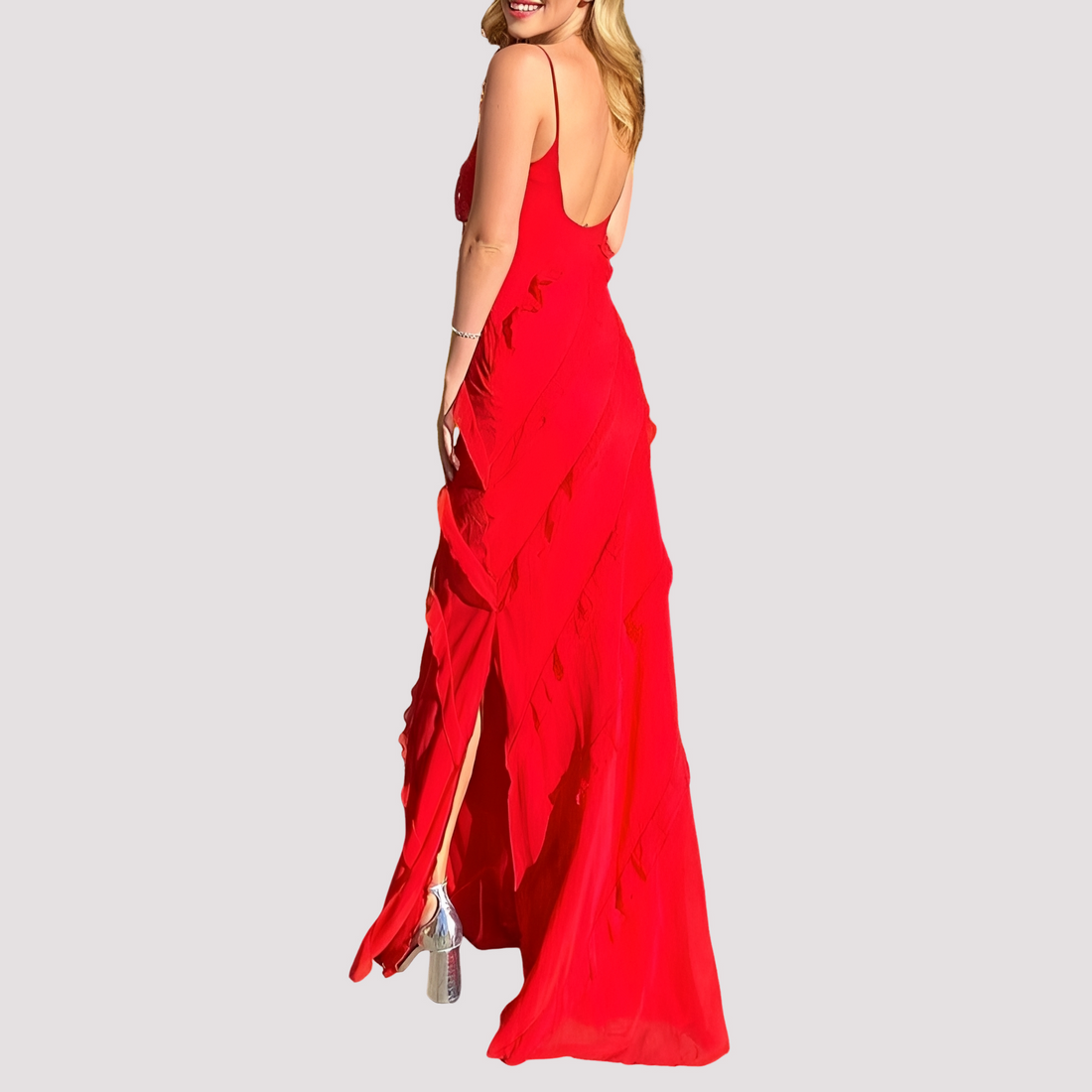 Micah - Elegantes Maxikleid mit Rüschen