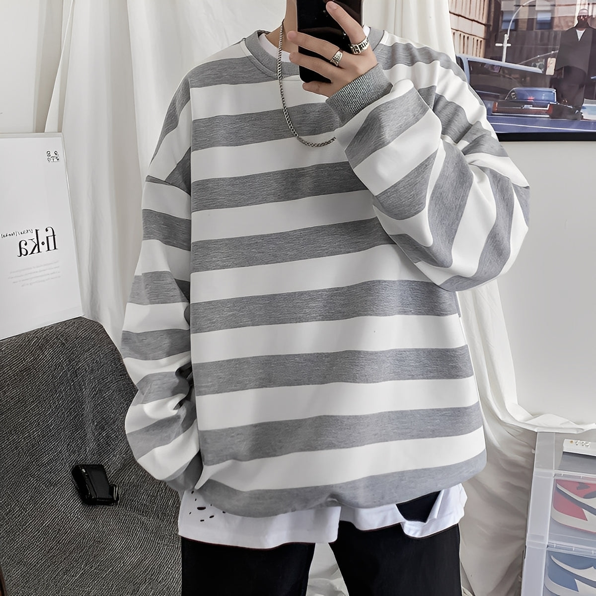 Christian - Herrenpullover im lockeren Stil mit Streifen