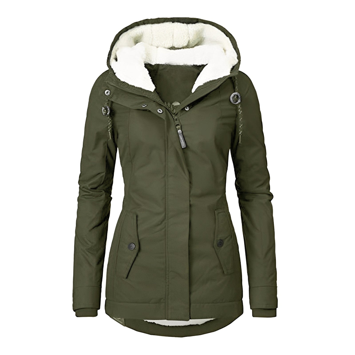 Earleen - Bequeme und kuschelige Jacke mit Kapuze