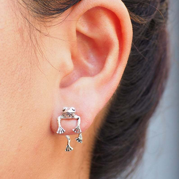 Niedliche Schwimmende Frosch - Mini-Frosch-Ohrringe