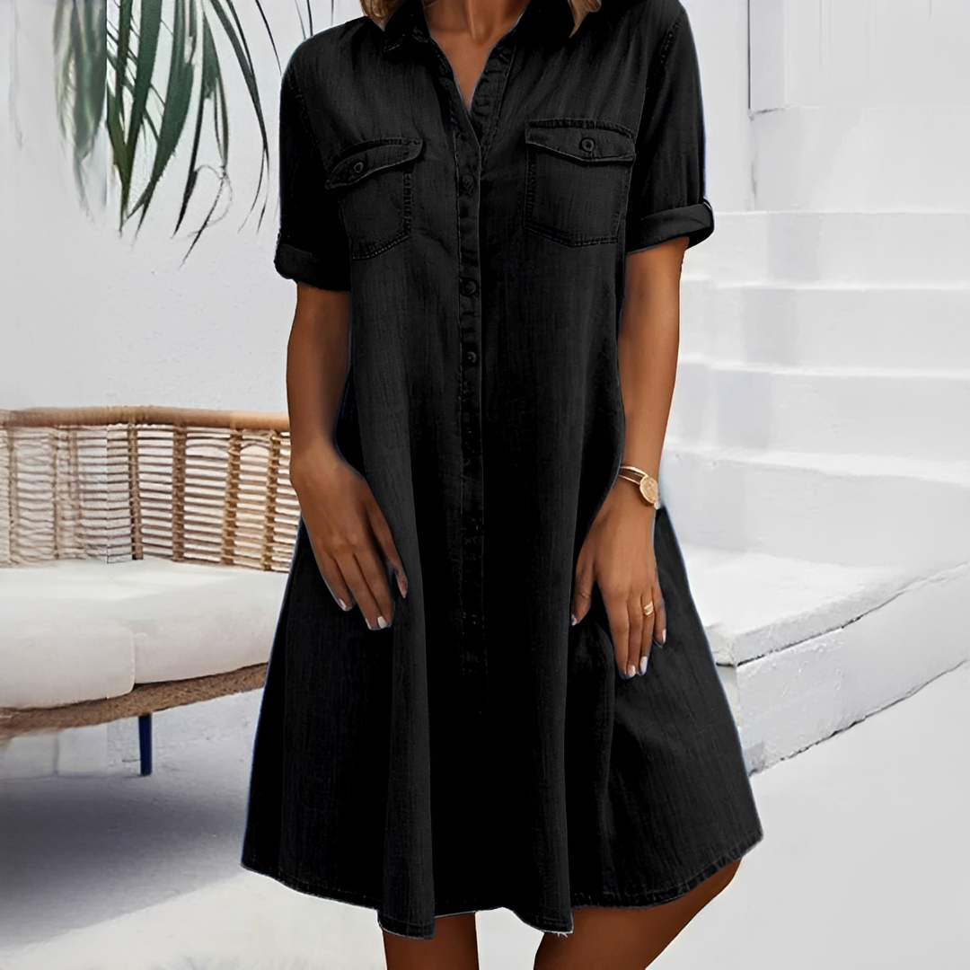 Naomi - Locker geschnittenes Hemdkleid